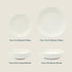 thumbnail image 3 of Juego de vajilla Gibson Home Lindendale, 16 piezas, porcelana blanca, 3 of 5
