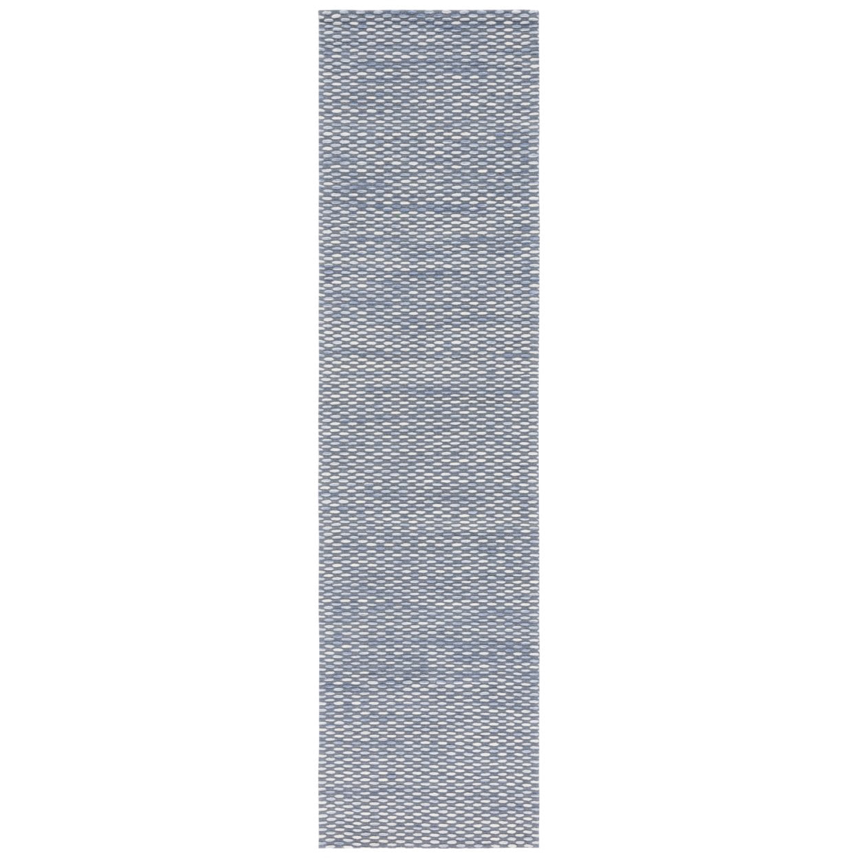 SAFAVIEH Marbella Carlene Geometric Striped Runner Rug, Grey/Beige, 2'3" x 9'
