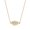 Yellow, variant on 925 Sterling Silver Sideways Hamsa White CZ Pendant Necklace