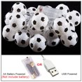 thumbnail image 4 of Soccer Balls String Lights USB/Battery Powered Football Garland Lights Bedroom Home Wedding Party Christmas Decorative Lights, 4 of 5