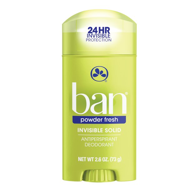 Ban Invisible Solid Antiperspirant Deodorant Powder Fresh 2 6 Oz Walmart Com