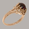 thumbnail image 3 of LBG British Made 10k Rose Gold Real Genuine Garnet Womens Engagement Ring - 33 size options - Size 8.25, 3 of 6