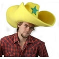 thumbnail image 2 of Clown Antics Super Size 50 Gallon Cowboy Hats - Yellow (28"), 2 of 2