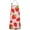 Red Strawberry Plants-2, variant on Red Strawberry Plants Fruit Pink Pattern Apron-Garden Aprons for Women with Pockets-Cotton Linen Waterproof Kitchen Cooking Gardening Aprons Adjustable for Kitchen,Cooking,BBQ and Salon 33x27 Inch