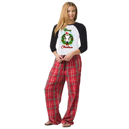 

Awkward Styles Family Christmas Pajamas for Women Xmas Cow Mooey Xmas Women Sleepwear Pajamas Set Ladies Pajama Sets
