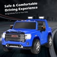 thumbnail image 4 of Costway 12V 2-Seater Licensed GMC Kids Ride On Truck RC Electric Car w/Storage Box Blue, 4 of 10