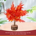 thumbnail image 2 of OUNONA  Desktop Bonsai Decor Artificial Eucalyptus Plant Garden Lights Solar Powered Office, 2 of 8