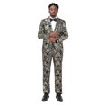 thumbnail image 5 of Mens Luxury Paisley Suit Jacket Gold Shiny Slim Fit Button Down Blazer, 5 of 5