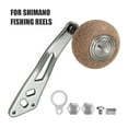 thumbnail image 1 of Poignée de Moulinet de Pêche à Roulements à Billes 2BB pour Moulinet de Lancer d'Appâts Gauche Droit et de Traîne, Poignée en Liège avec Bouton pour Moulinet de Pêche Shimano, 1 of 8