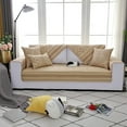 thumbnail image 2 of Modern Cotton Embroidered Sofa Cover Mat Protector for Home Beige (110*210cm), 2 of 8