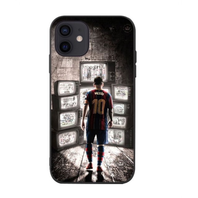 iPhone 12 13 14 Mini Pro Max phone case, Football star Messi 30# MBAPPE 7# Iphone case