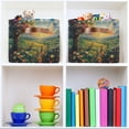thumbnail image 6 of Ryvnso Sunset View Paint Storage Basket Large Bin Foldable Boxes Toys Organizer 14.2x10.2x8.3in 2 PCs, 6 of 8