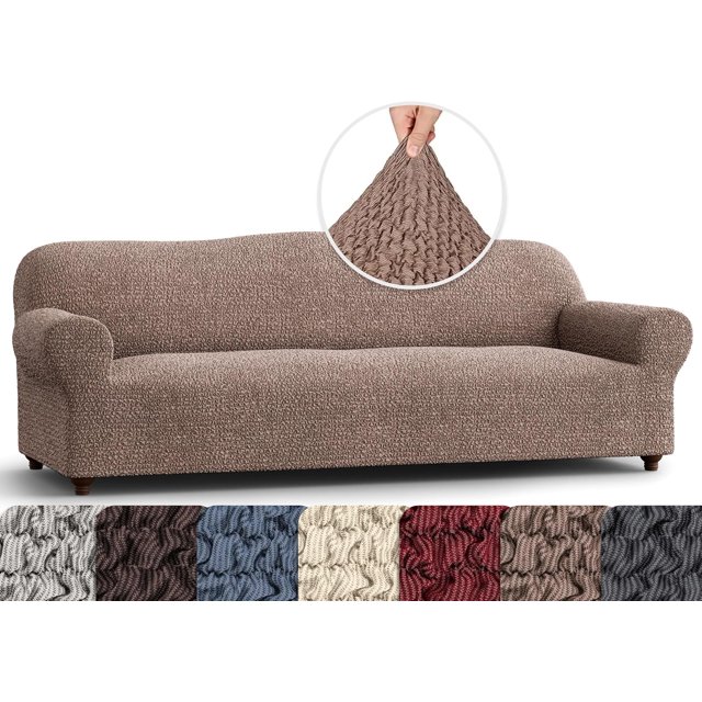Chair Cover Armchair Cover Armchair Slipcover Cotton Fabric Slipcover Piece Form Fit Stretch Stylish Furniture Protector Mille Righe Collection (Chair) ()