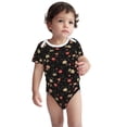 thumbnail image 3 of Daiia Red White Flowers Printed Unisex-Baby Short Sleeve Onesies Bodysuits Baby Climbing Clothes Soft and Comfortable Romper with Expandable Shoulder Design-18 Months, 3 of 8