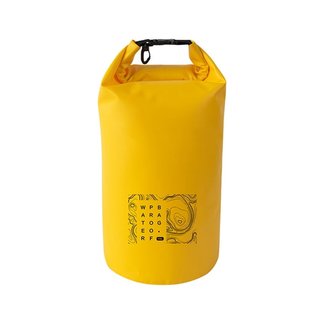TFixol Sac Étanche Extérieur pour le Camping, le Surf, le Kayak et la Randonnée - Sac Étanche en PVC à Dessus Roulé de 10 L Jaune, Idéal pour la Protection de l'Équipement et le Rangement à Sec