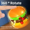 thumbnail image 3 of Juguete Fidget Cube para hamburguesas, patatas fritas, pop beans, naranja, 3 of 3