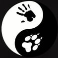 thumbnail image 3 of CafePress - Wolf Therian Ying Yang Women's Dark T Shirt - Women's Traditional Fit Dark T-Shirt, 3 of 4