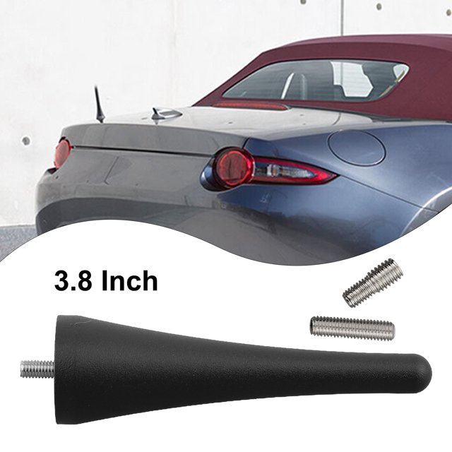 EchoBliss 3,8 " Corto Para Stubby Antena Mástil Radio Señal Aérea Para Mazda Para Mx-5 Para Miata