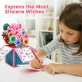 thumbnail image 4 of SwiftPulse 3D Flower Pop Up Mothers Day Card with Envelope and Notecard, Mothers Day Gift for Her, Wife, Mom, Stepmom, Mother-in-law, Grandma, Sister, Aunt, Daughter, 4 of 15
