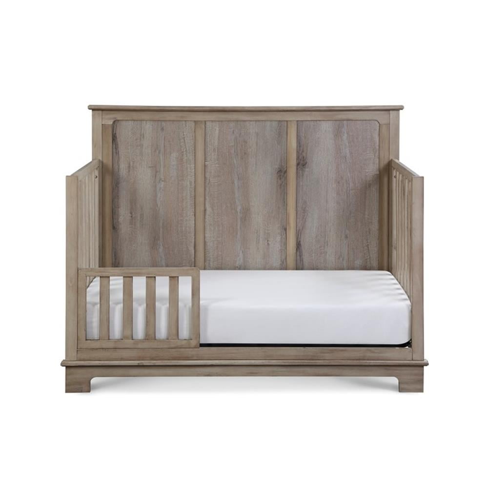 Pemberly Row Modern Traditional Wood Toddler Guard Rail in Natural