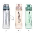 thumbnail image 3 of Inteprter Botella de agua de 520ML, vaso deportivo de plástico para beber, para viajes al aire libre, tetera grande a prueba de caídas, vaso para Cocina y Comedor Gris Inteprter HA070579-01, 3 of 6