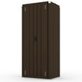 thumbnail image 6 of YODOLLA Outdoor Metal Storage Cabinet with Locking Doors and Adjustable Shelves for Home, Office,Garden(Brown), 6 of 10