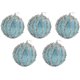 thumbnail image 1 of Adornos de bolas de Navidad Bolas de lentejuelas 5pc Decoraciones navideñas inastillables Bolas de árbol para la decoración navideña de la fiesta de bodas (azul) oso de fresa Electrónica, 1 of 6