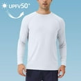 thumbnail image 6 of Aueoeo Men's Swim Surf Fishing Shirts, Long Sleeves Sun Protection Shirts , Crew Neck Spring Summer Shirts L, 6 of 6