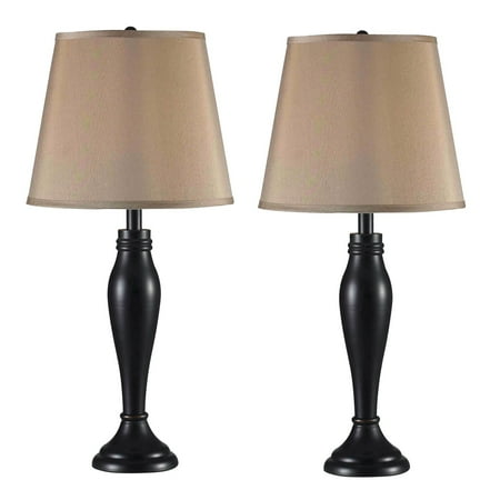 Kenroy Home Roxbury Table Lamps, Oil Rubbed Bronze, Set of 2