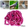 thumbnail image 3 of 100 Uds bandas de pie de paloma Yuyangstore Anillos de identificación de aluminio rosa, 3 of 8