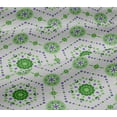 thumbnail image 5 of oneOone Viscose Jersey Green Fabric Dot|Heart & Hexagon Shape Geometric Diy Clothing Quilting Fabric Print Fabric By Yard 60 Inch Wide, 5 of 5