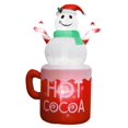 thumbnail image 1 of Ourwarm-decoración de patio inflable de 6 pies, venta al por mayor, pingüino, hombre de nieve con luz Led, caja de regalo de Papá Noel, inflable de Navidad para exteriores, 1 of 4