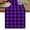 Purple Black, variant on Black Red Plaid Table Runner, Vintage Rustic Buffalo Checked Gingham Washable Cotton Linen Table Runners 36 Inches Long, Dresser Scarf Runner for Nightstand/End Tables/Round Tables 13''x36''