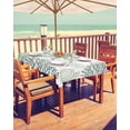 thumbnail image 2 of Fsddascl Sage Green Octopus Coastal Outdoor Tablecloth - 60x84 Inch Rectangle Dining Table Cover, Nautical Coral Starfish Waterproof Outdoor Table Cloth with Umbrella Hole & Zipper for Picnic/Patio, 2 of 7