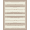 Light Brown Ivory, Pattern 14, variant on ODIKA Outdoorarea Ready Symmetrical Bands Striped Frame Courtyard Large Stain Resistant Low Profile for Dorm Room, Small Living Apartment