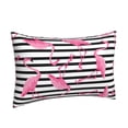 thumbnail image 2 of Binfone Flamingos Standard Size Pillowcase, Long Staple Pure Cotton Envelope Closure Pillow Cover,14"X20", 2 of 9