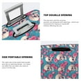 thumbnail image 3 of Fuzoiu happy Skull rose Print Suitcase Cover,Washable Luggage Covers for Suitcase,Elastic Luggage Protector Cover,Scratch Resistant Travel Suitcase Covers-Medium, 3 of 7
