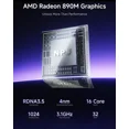 thumbnail image 7 of MINISFORUM AI X1 Pro-470 Mini PC AMD Ryzen AI 9 HX 470(12C/24T) 32GB DDR5 1TB SSD Desktop Computer, HDMI|DP|2xUSB4 Output, 2xRJ45 Port, WiFi7, 7 of 7