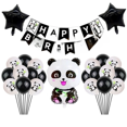 thumbnail image 5 of Globo con forma de bandera con temática de panda, lindo globo de panda, decoración de fondo para fiesta con temática de animales, 5 of 5