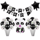 thumbnail image 3 of Globo con forma de bandera con temática de panda, lindo globo de panda, decoración de fondo para fiesta con temática de animales, 3 of 5