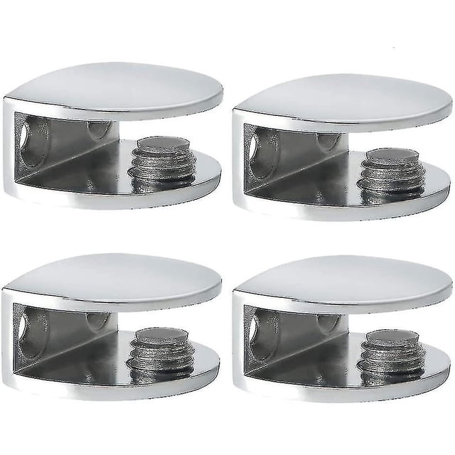 Glass Clamp Glass Shelf Bracket Wall Shelf Bracket Adjustable Fixture, 8-10mm Thick Adaptive Glass,
