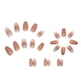 thumbnail image 3 of Uñas postizas, un nuevo producto de otoño: camelia suave con dedo postizo blanco, 3 of 6