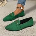 thumbnail image 6 of Viluyesy Womens Flats Shoes, Slip-On Pointed Toe Soft Sole Dressy Work Office Flats Green US9.5, 6 of 7