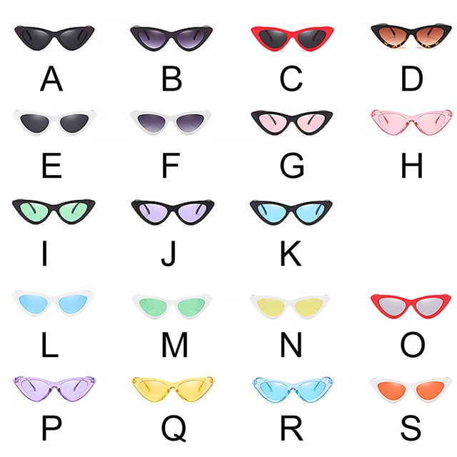 Women Narrow Sunglasses Fashion UV400 Multi Color Goggles Plastic Frame Eye Protection Glasses