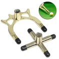 thumbnail image 2 of TUEUIO1，2 Pcs Billiards Pool Cue Stick , Pool Cue Accessory Billiards Imitation Copper Frame Head American Snooker Cue Rack Pole Fork Cross Fork High Fork - S, 2 of 4
