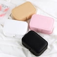 thumbnail image 4 of Jewelry Box Faux Leather: Earrings Organizer Case Vanity Storage Box with Mirror, 4 of 9