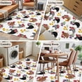 thumbnail image 5 of 3'x5' Area Rugs, Farmhouse Rooster Indoor Outdoor Area Rug for Living Room Bedroom, Country Watercolor Flowers Wood Grain Washable Bathroom Rugs Kitchen Floor Carpet Mats Home Decor Aesthetic, 5 of 8