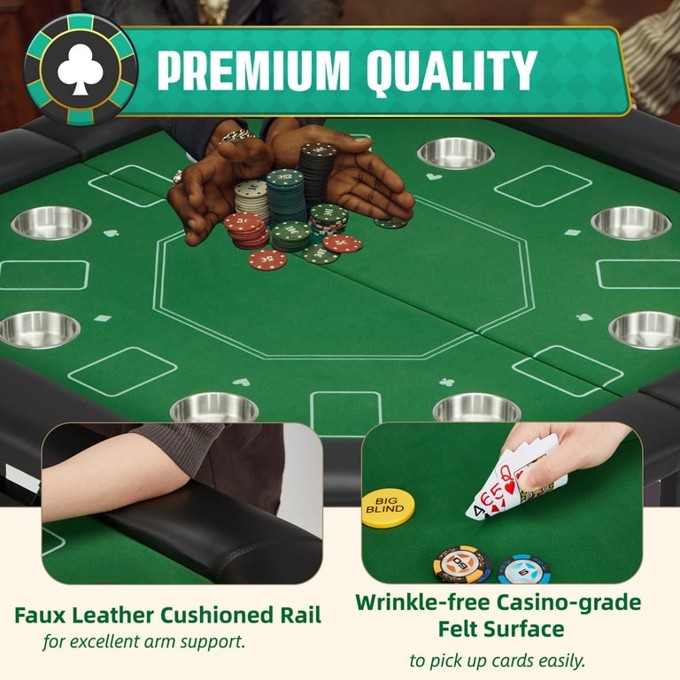 Amazon.com: ZivPlay Poker Table Foldable Texas Holdem Poker
