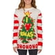 thumbnail image 1 of Vigorbear - Suéter navideño feo de manga larga con campanas y cuello redondo para mujer, suéter informal holgado con diseño de árbol de Navidad, 1 of 8