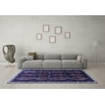 thumbnail image 3 of Ahgly Company Machine Washable Indoor Rectangle Persian Blue Traditional Area Rugs, 5' x 8', 3 of 4